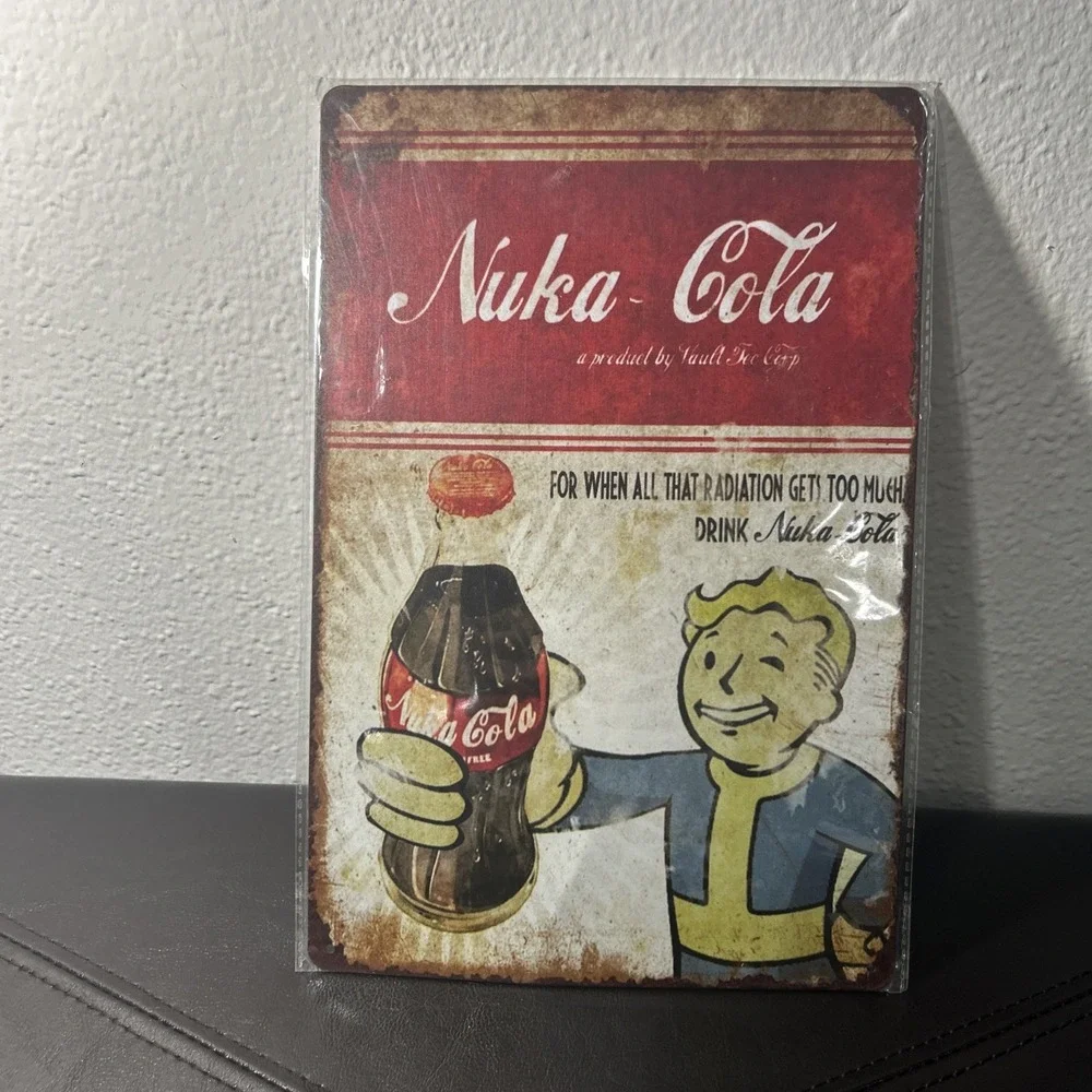 Nuke Cola‎ Fallout Decor Metal Plate